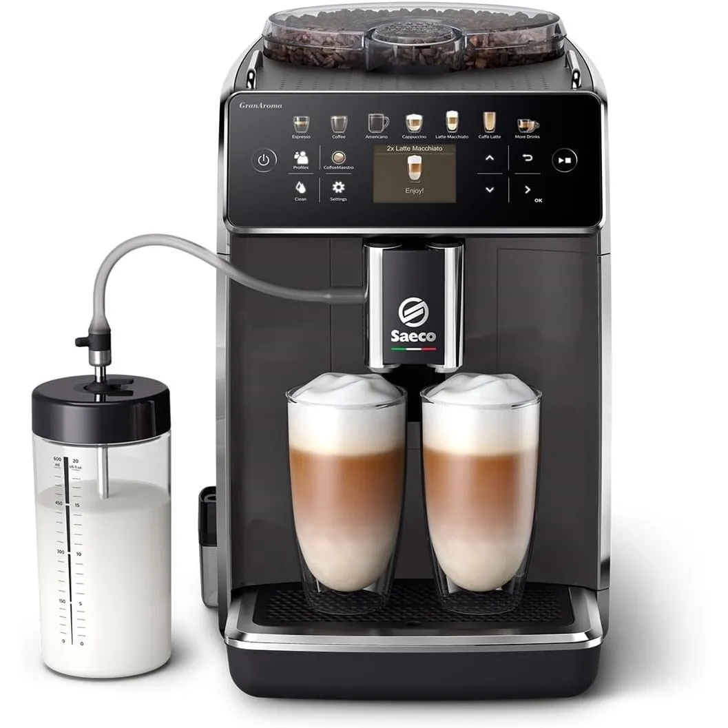 Saeco Kaffeevollautomat GranAroma, Grau, 14 Kaffeespezialitäten