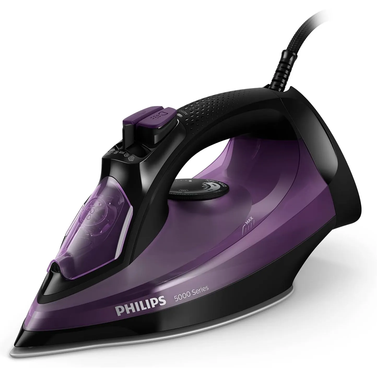 Philips Series 5000 Dampfbügeleisen – 2400 W, konstante Dampfleistung 45 g/min, Dampfstoß 180 g, Vertikaldampf, SteamGl…