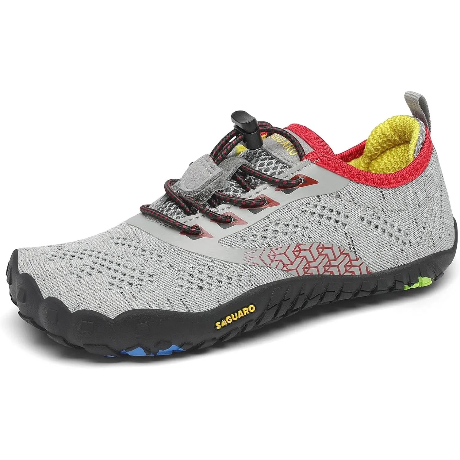 SAGUARO Kinder Barfußschuhe Atmungsaktiv rutschfest Wanderschuhe Leicht Weich Sportschuhe Laufschuhe, Gr.24-36