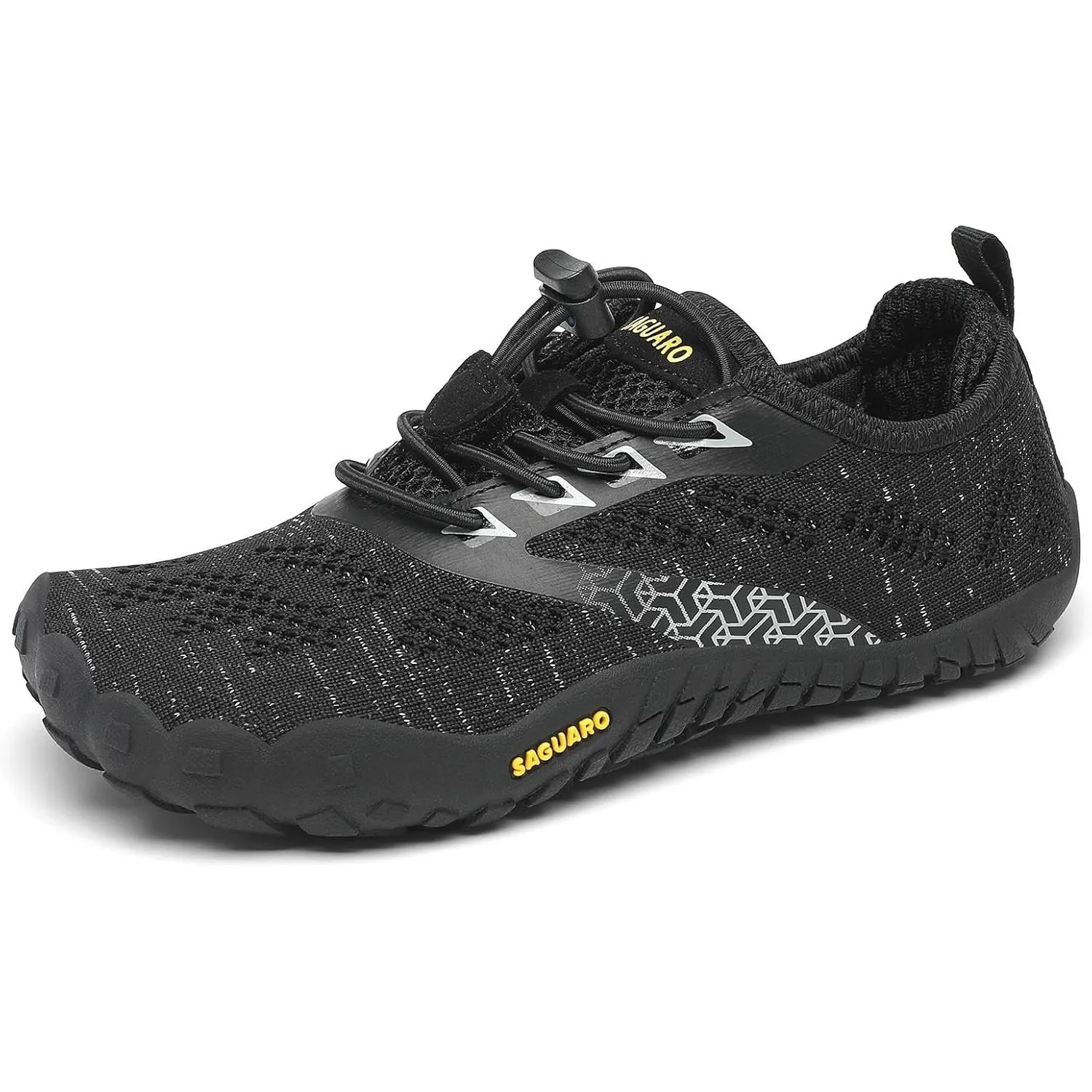 SAGUARO Kinder Barfußschuhe Atmungsaktiv rutschfest Wanderschuhe Leicht Weich Sportschuhe Laufschuhe, Gr.24-36