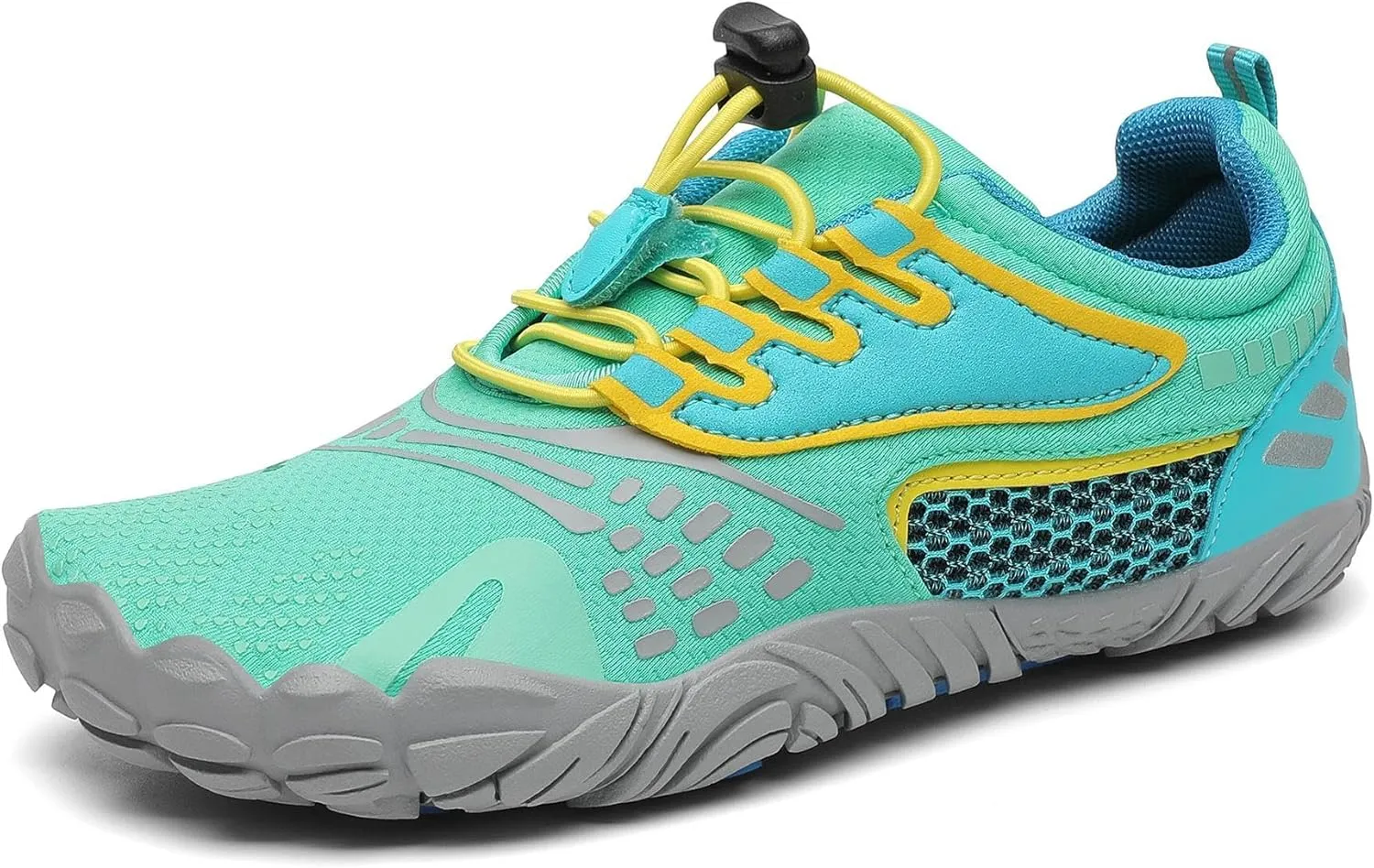SAGUARO Kinder Barfußschuhe Atmungsaktiv rutschfest Wanderschuhe Leicht Weich Sportschuhe Laufschuhe, Gr.24-36