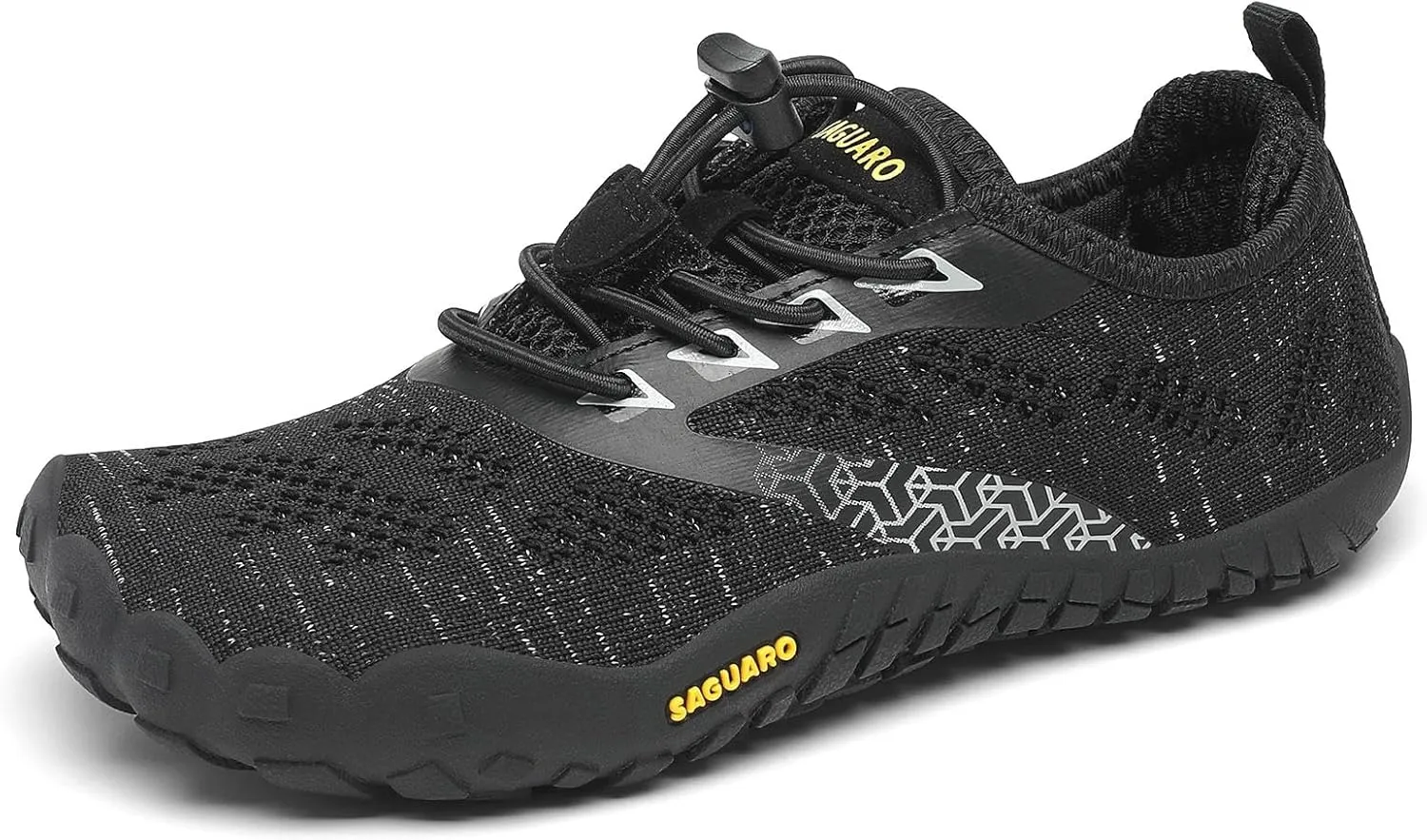 SAGUARO Kinder Barfußschuhe Atmungsaktiv rutschfest Wanderschuhe Leicht Weich Sportschuhe Laufschuhe, Gr.24-36