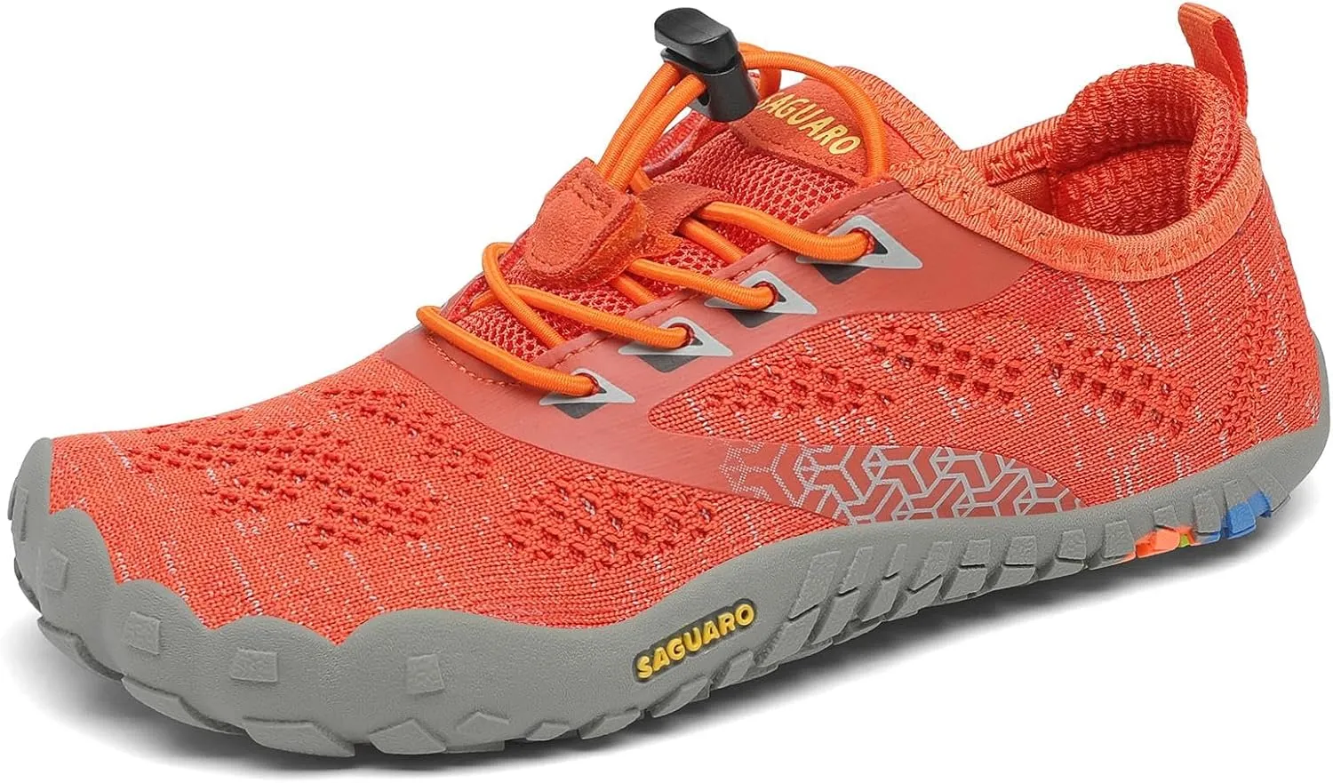 SAGUARO Kinder Barfußschuhe Atmungsaktiv rutschfest Wanderschuhe Leicht Weich Sportschuhe Laufschuhe, Gr.24-36