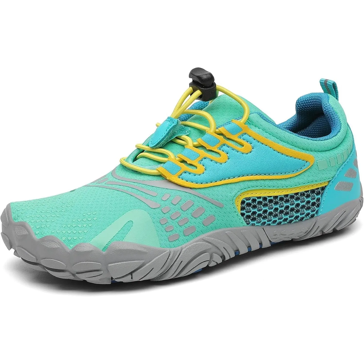 SAGUARO Kinder Barfußschuhe Atmungsaktiv rutschfest Wanderschuhe Leicht Weich Sportschuhe Laufschuhe, Gr.24-36