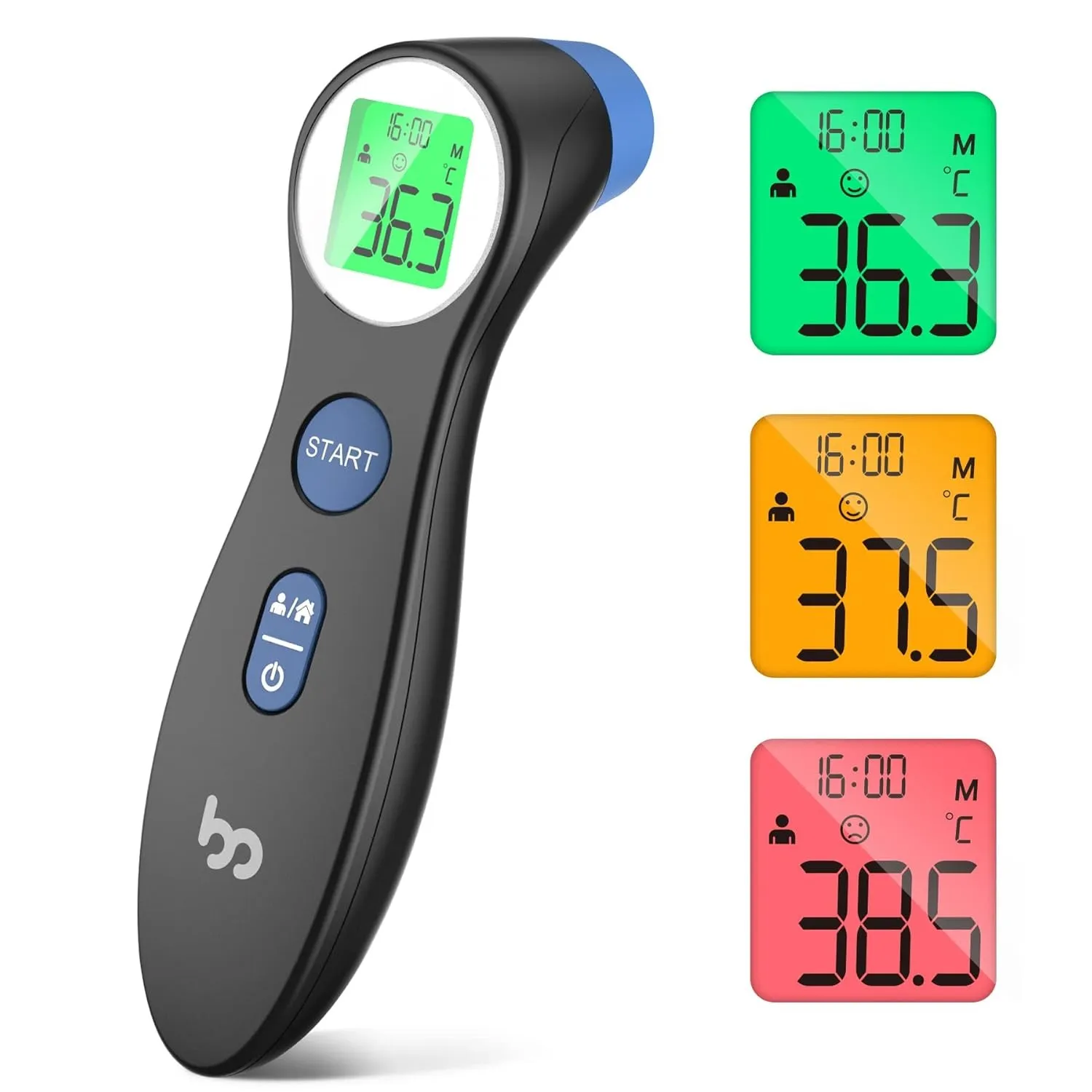 femometer Fieberthermometer für Babys, Kinder und Erwachsene, kontaktloses Stirnthermometer Infrarot Thermometer mit so…