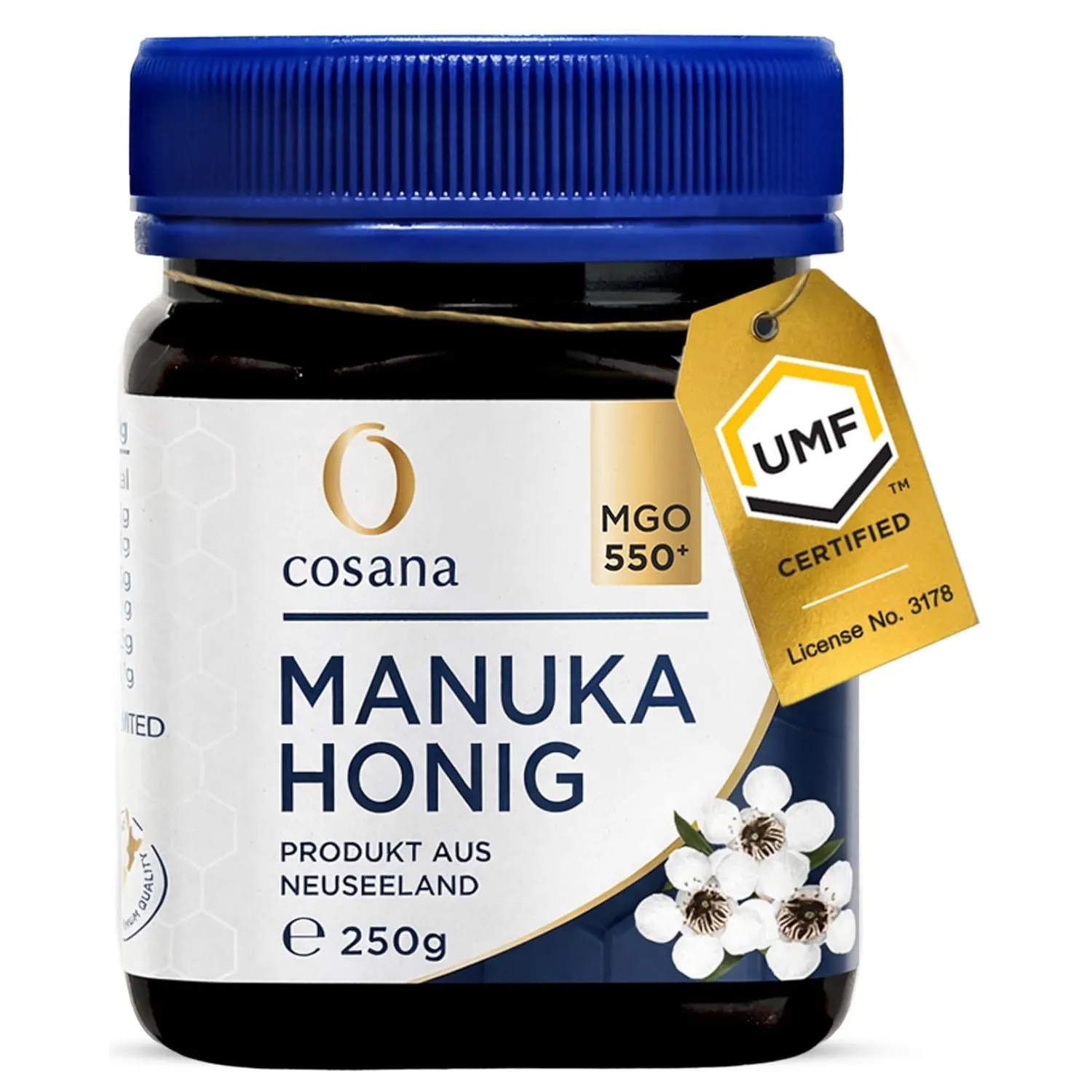 Cosana Manuka Honig 550+ MGO, UMF 15+, direkt aus Neuseeland, 250g