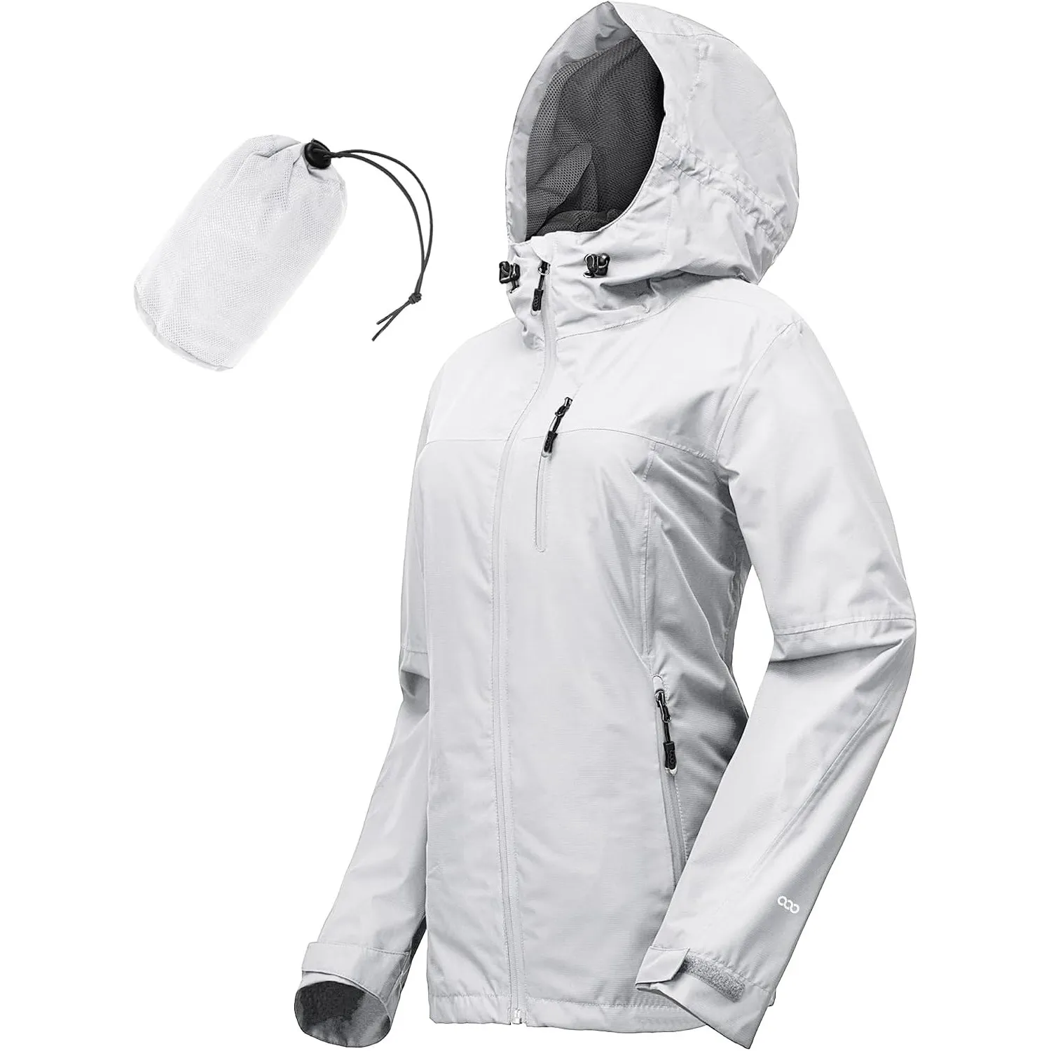 33,000ft Regenjacke Damen Wasserdicht Packbar Fahrradjacke Übergangsjacke | 10000mm Wassersäule, Mesh-Futter Unterarmbe…