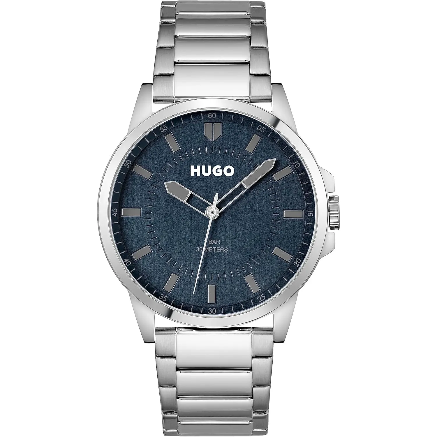 HUGO Analog Quarzuhr für Herren #First-Kollektion - Erhältlich mit Edelstahl- oder Lederarmband