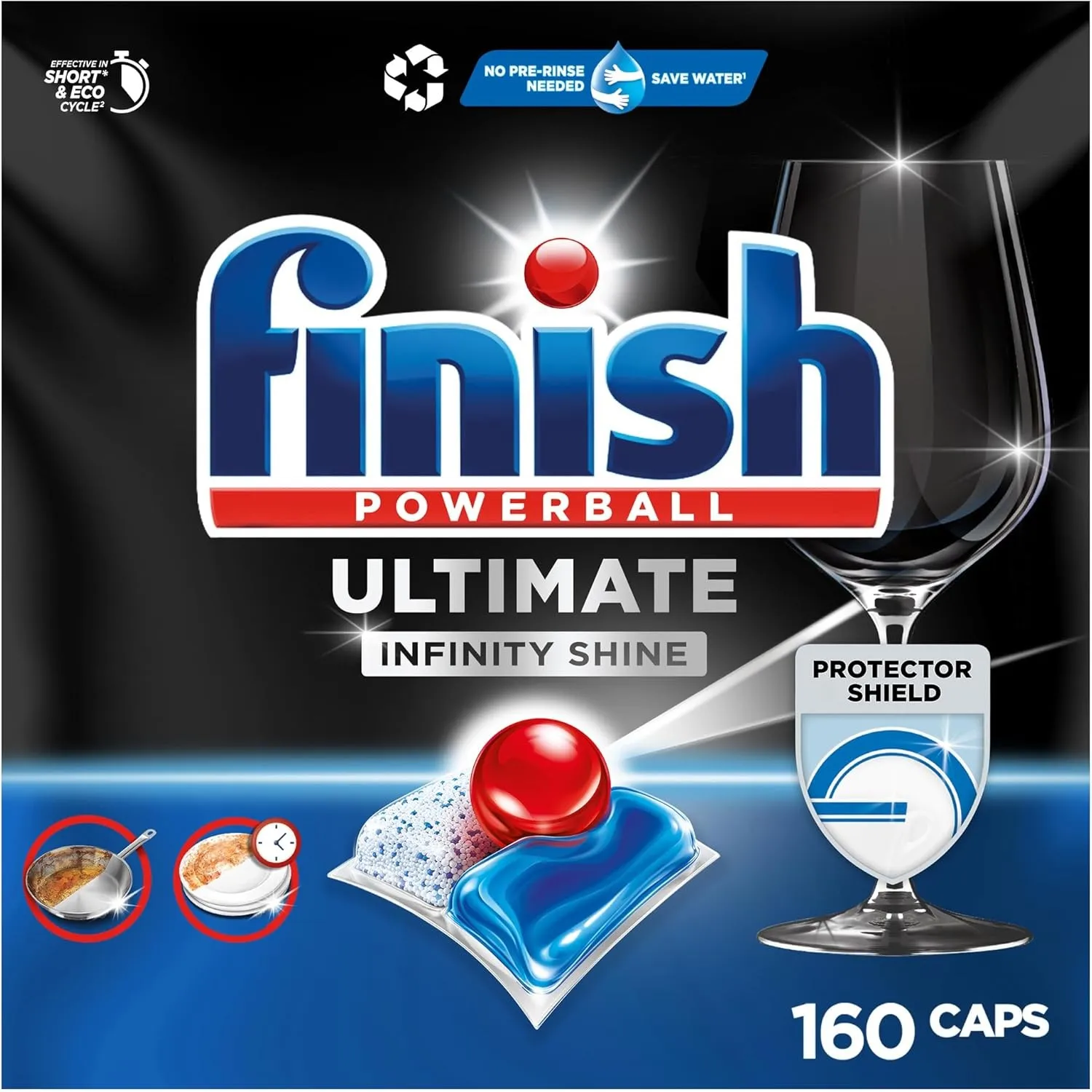 Finish Ultimate Infinity Shine Spülmaschinentabs 2 x 80 Finish Caps