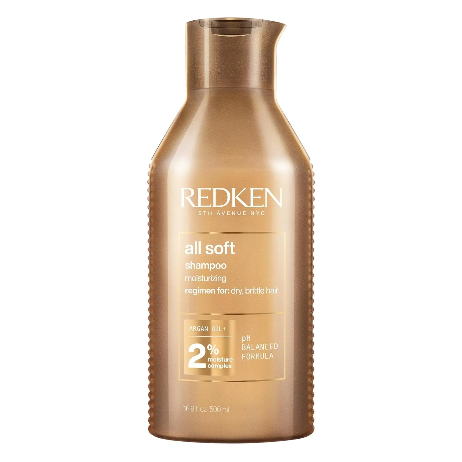Redken Haarshampoo für trockenes und brüchiges Haar, Belebt und hydratisiert, Mit Omega-6 und Argan-Öl, All Soft Shampoo
