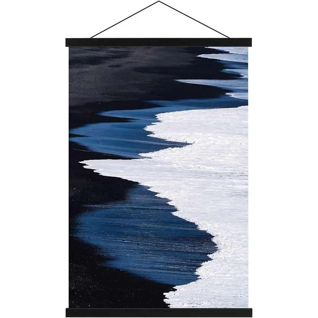 A1 Posterleiste Posterschiene Posterleisten 61CM, Magnet Magnetische Holz Poster Aufhänger Halter Rahmen Leisten Bilder…