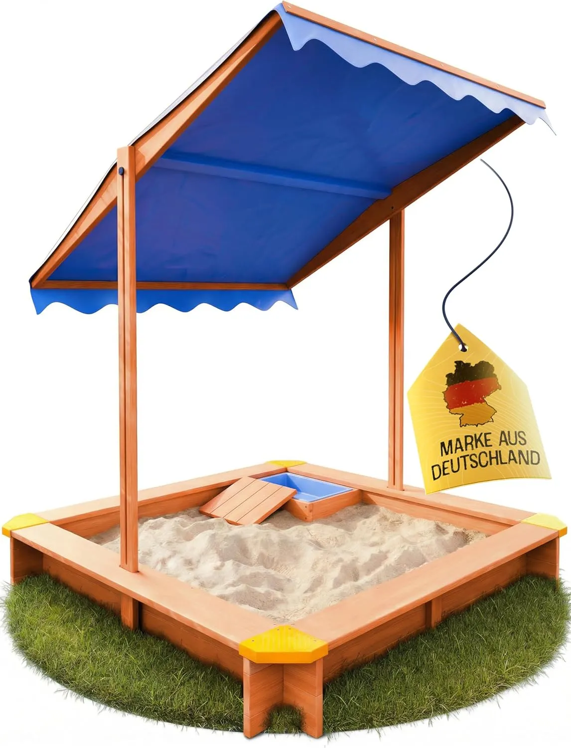 Pro-manufacture Sand Pit with Roof and Play Corner Incl. Groundsheet