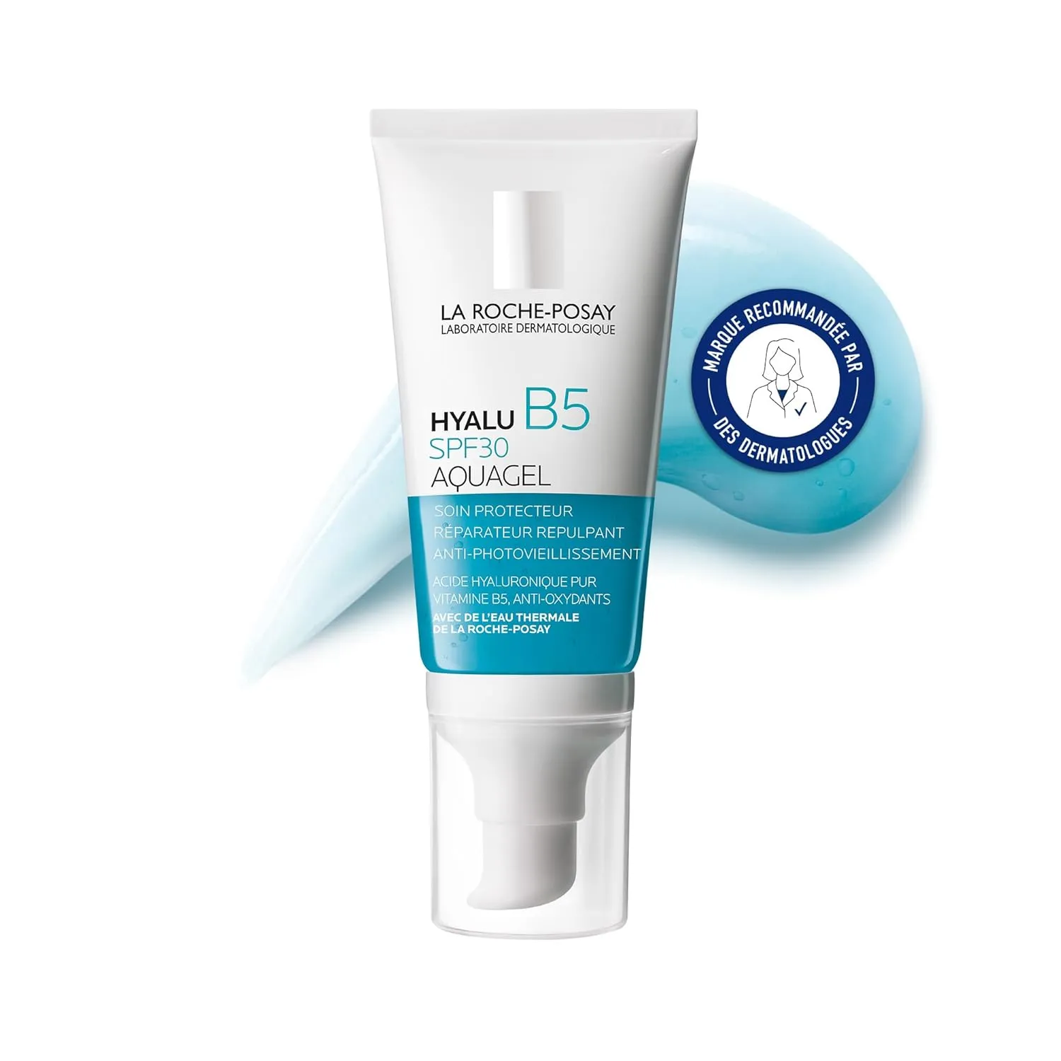 La Roche Posay Hyalu B5 Aquagel SPF 30, Plumping and Regenerating Anti-Aging Moisturiser with Hyaluron, Antioxidants an…