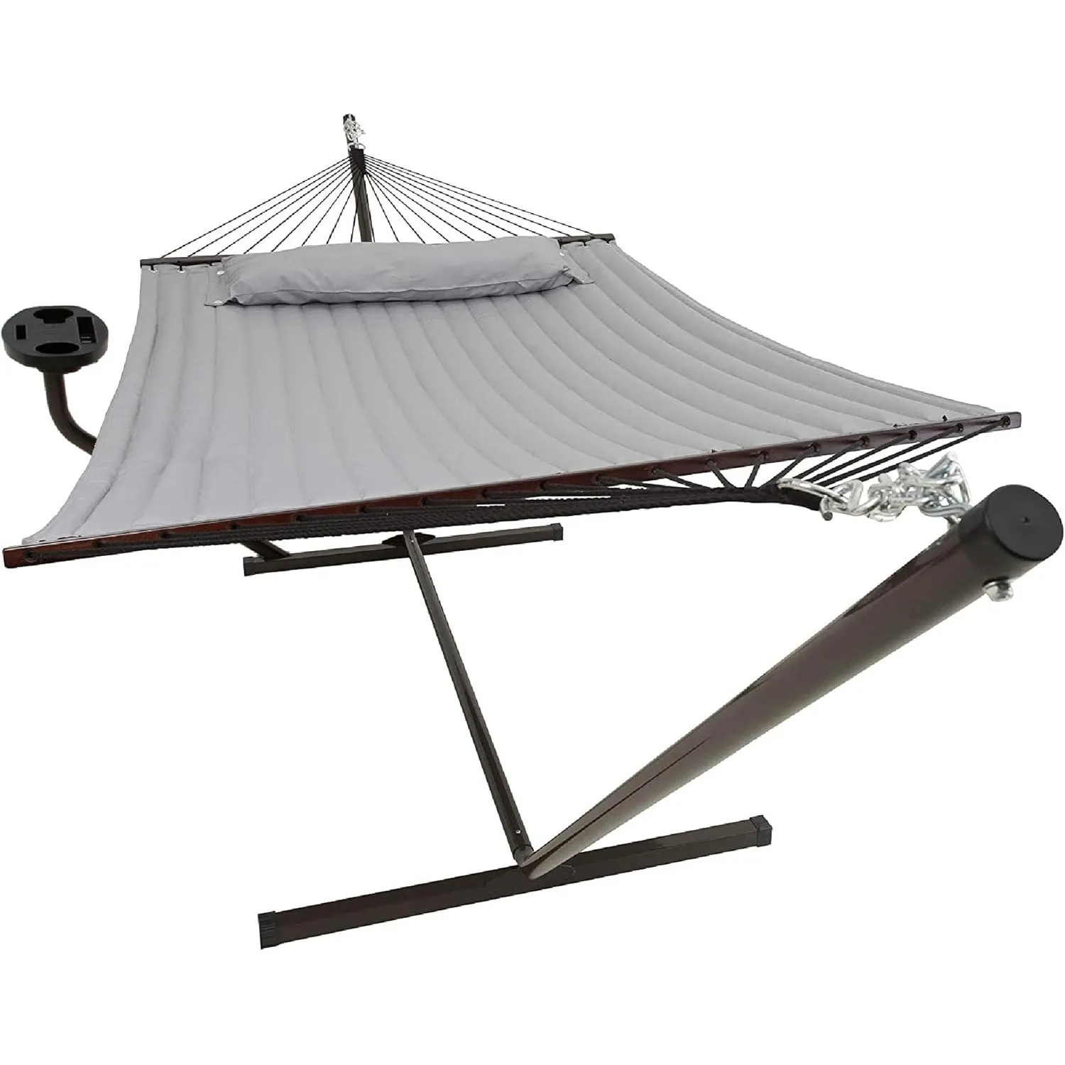 VITA5 Hängematte mit Gestell und Tisch - Hängematte Outdoor für den Garten, Pool & Balkon - Großzügige Hängematten 2 Pe…