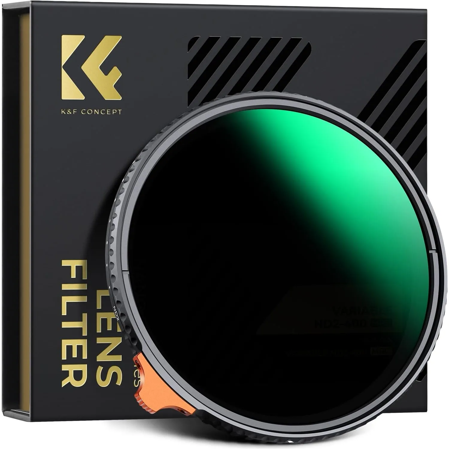 K&F CONCEPT Nano-X 77mm ND Filter Variabler Graufilter ND2-400 (1-9 Stop) Vario ND Filter mit Filtertasche | Optikglas …