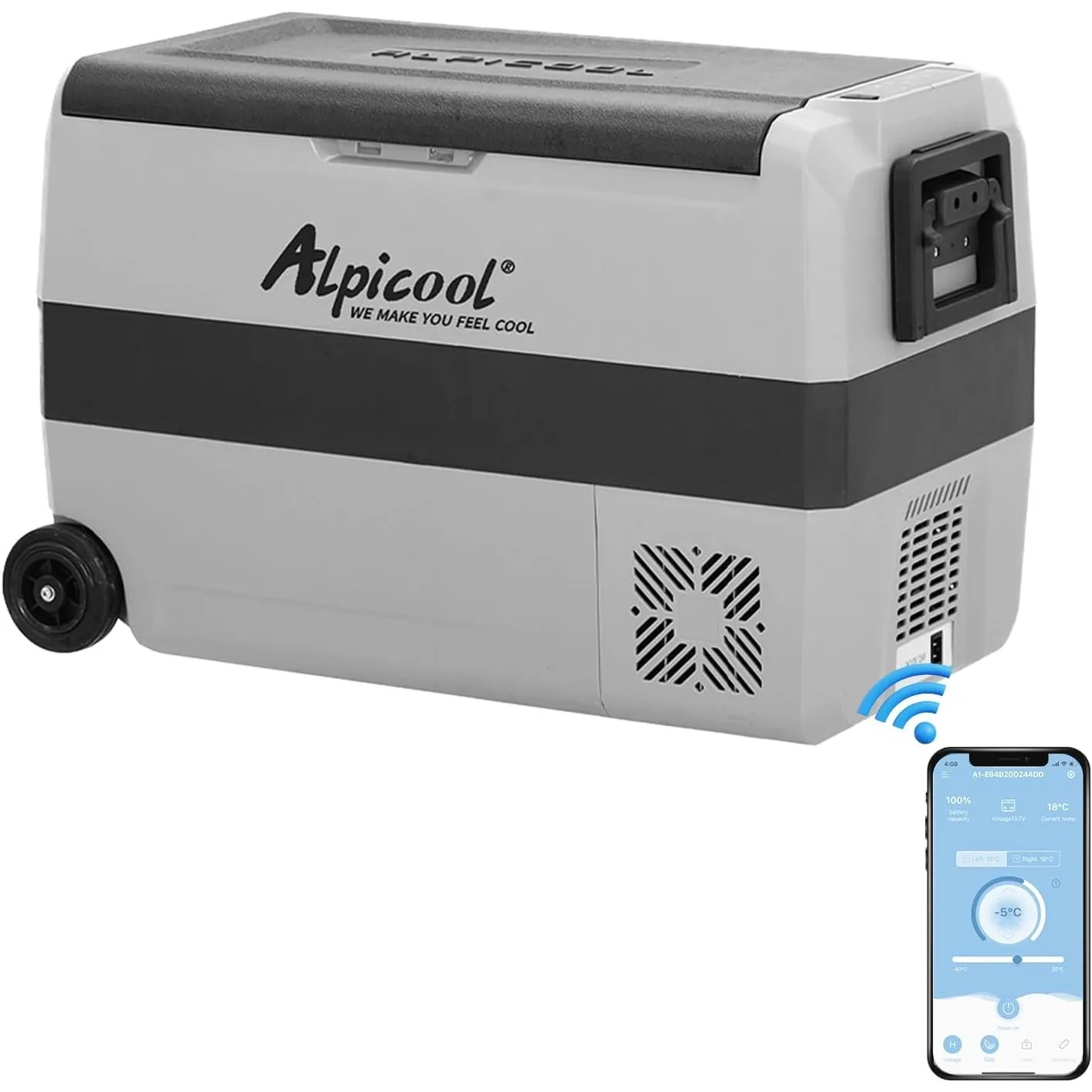 Alpicool T50 50L Kompressor Kühlbox 12V tragbarer Kühlschrank elektrische Gefrierbox klein Gefrierschrank für Auto camp…