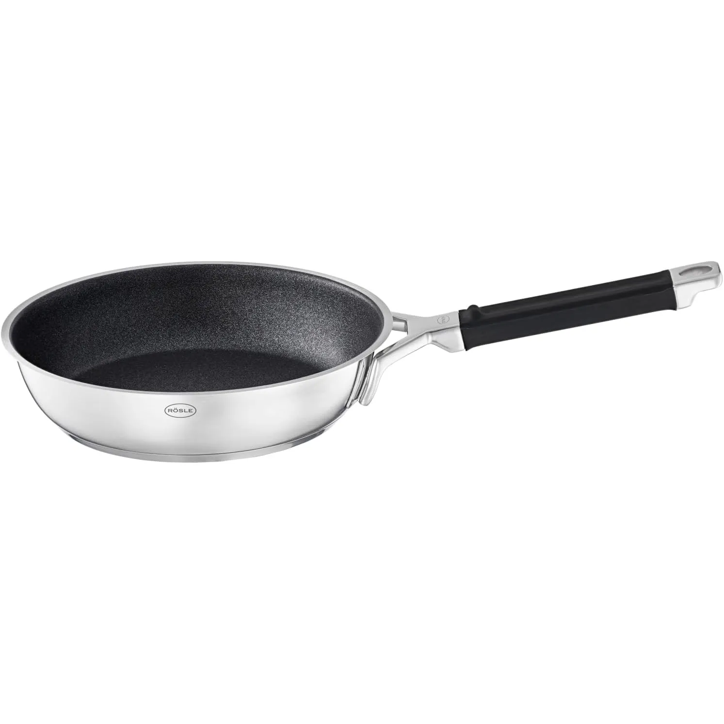 RÖSLE SILENCE PRO Bratpfanne, Pfanne mit kratzfester Premium-Antihaftversiegelung ProResist, Silikongriff, 28 cm, Edels…