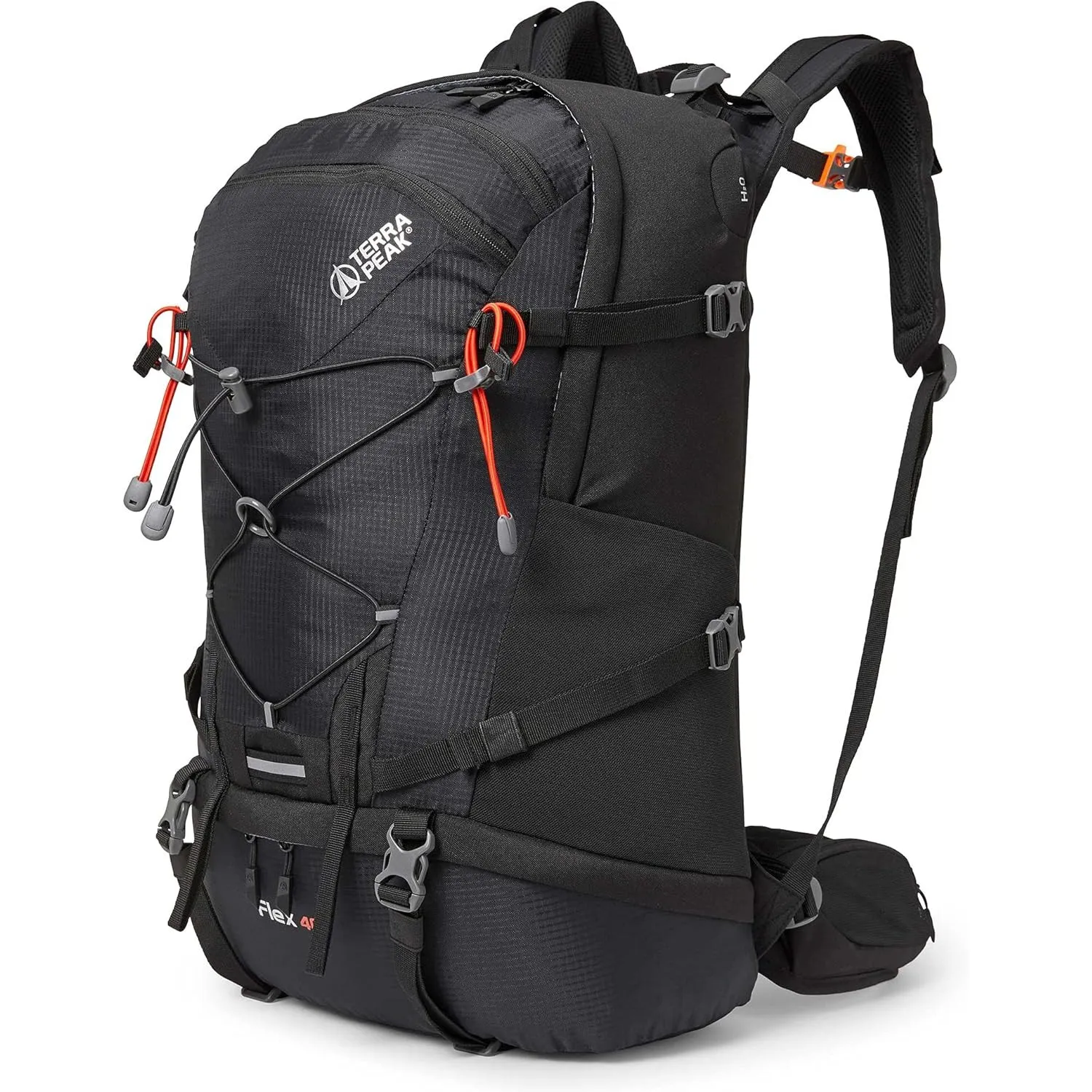 Terra Peak® Premium Wanderrucksack 40L (FLEX 40) für Damen & Herren groß mit Rückenbelüftung, Regenschutz & Trinksystem…