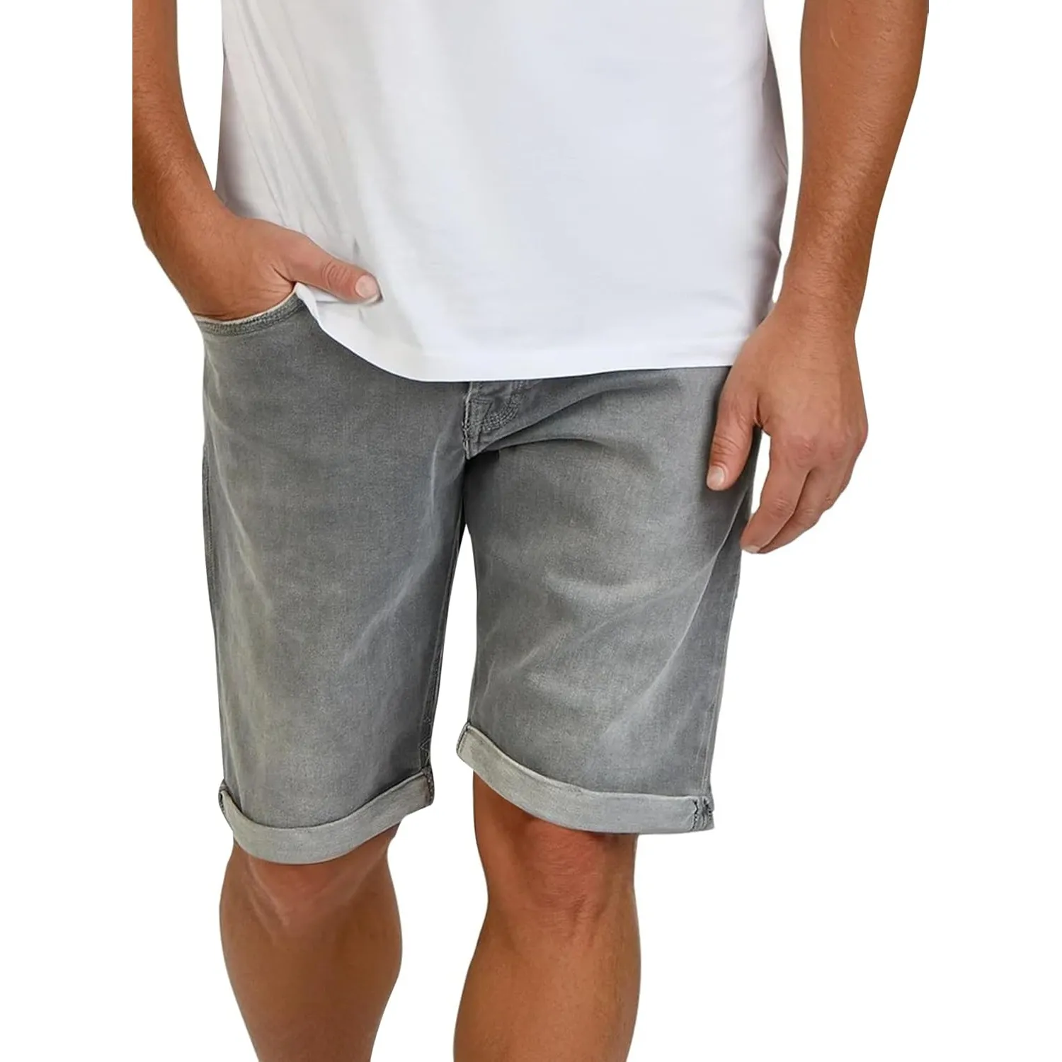 LTB Jeans Shorts Herren Stretch Kurz Slim Fit Corvin Kurze Hosen Bermuda Sommer Denim Einfarbig Blau Grau Schwarz S M L…