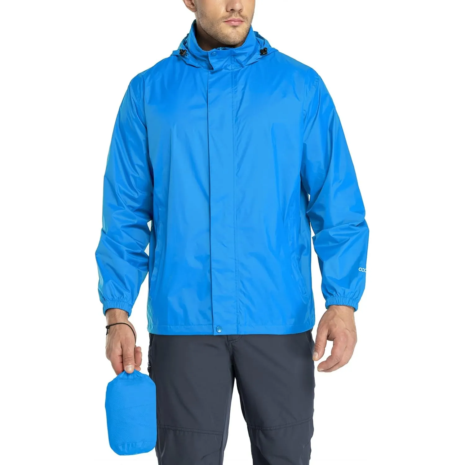 33,000ft Regenjacke Herren Leicht Wasserdicht Faltbare Regenmantel Fahrrad