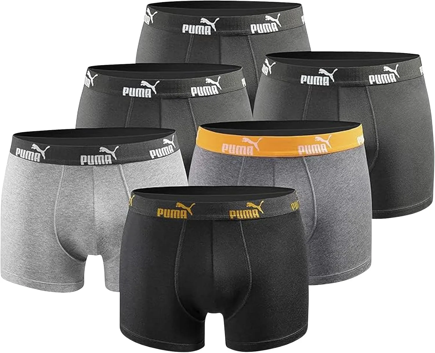 Puma Boxershort Unterhose 6er Pack Herren Basic Black Limited Edition