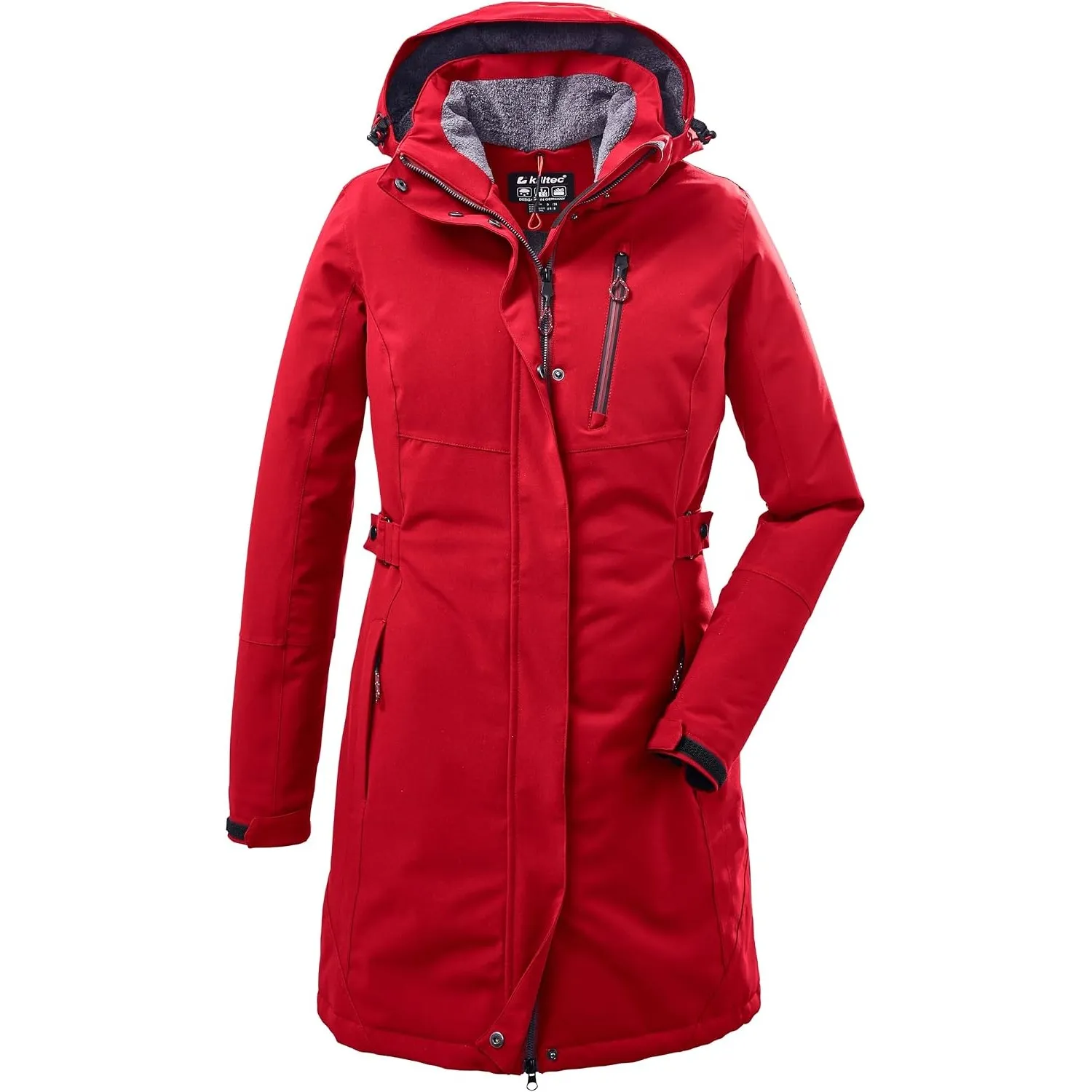 Killtec Damen Parka Funktionsparka mit abzippbarer Kapuze KOW 165 WMN PRK wasserdicht, Winddicht, atmungsaktiv