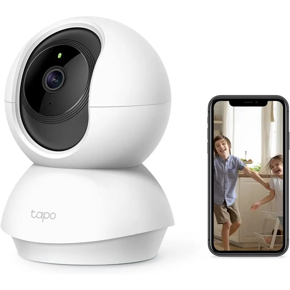 Tapo TP-Link C210 WLAN IP Kamera Überwachungskamera (Linsenschwenkung und Neigung, 3MP-Auflösung, 2-Wege-Audio, Nachtsi…
