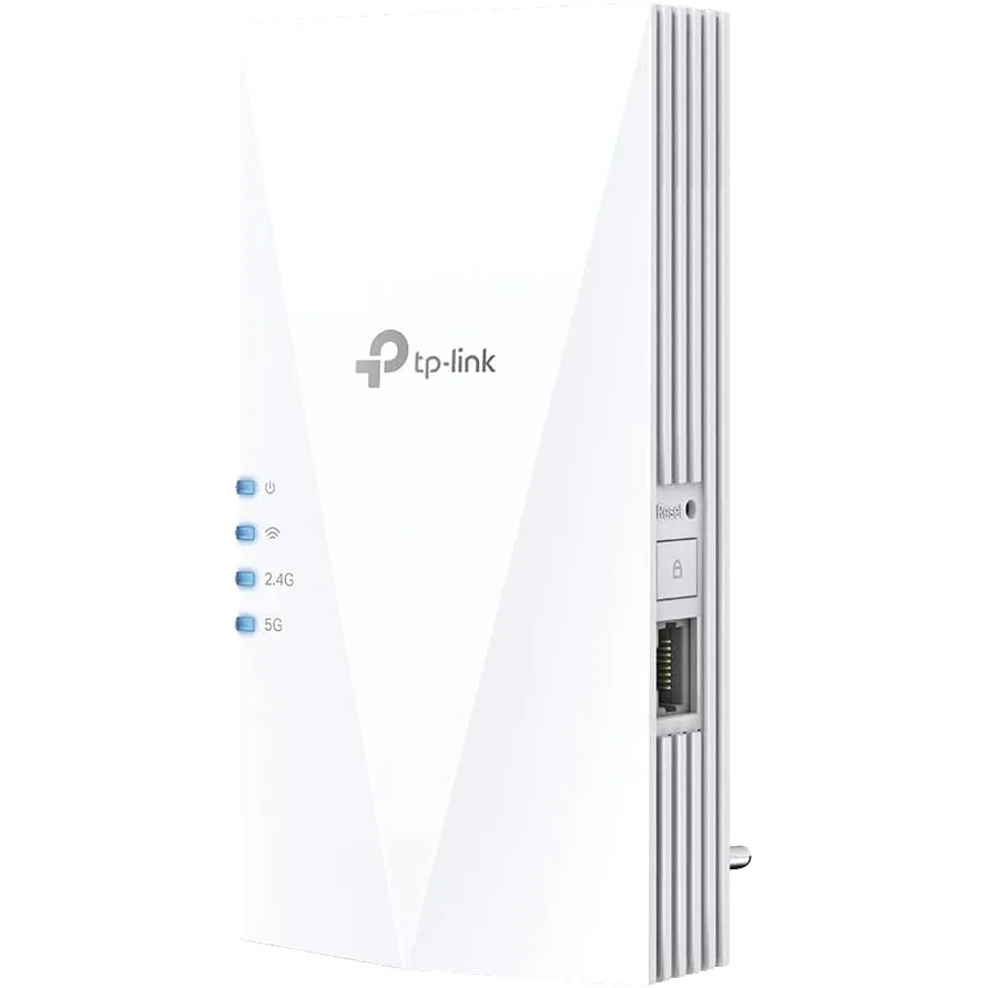 TP-Link RE500X WiFi 6 WLAN Verstärker Repeater AX1500 (1200 Mbit/s 5GHz, 300 Mbit/s 2,4GHz, Gigabit-Port, kompatibel mi…