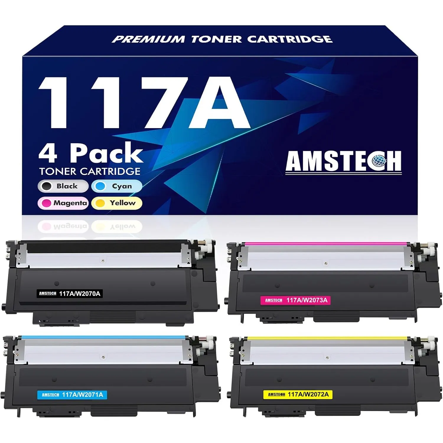 117A MFP 179fwg 178nwg 178nw Toner Kompatibel für HP 117A Toner Set 4PK