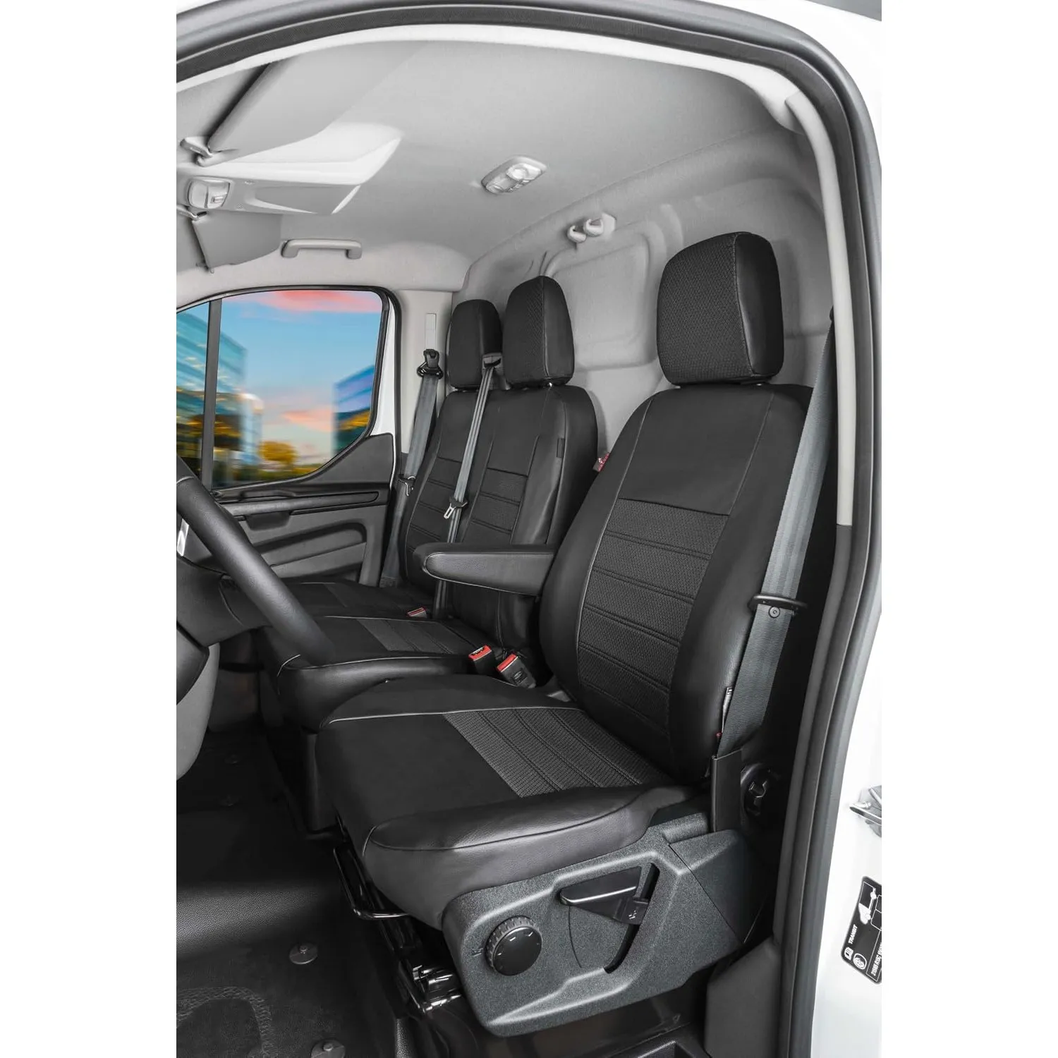 Walser Premium Transporter Sitzbezüge für Mercedes-Benz Sprinter 06/2006-Heute, Einzelsitzbezug + Doppelbankbezug, Auto…