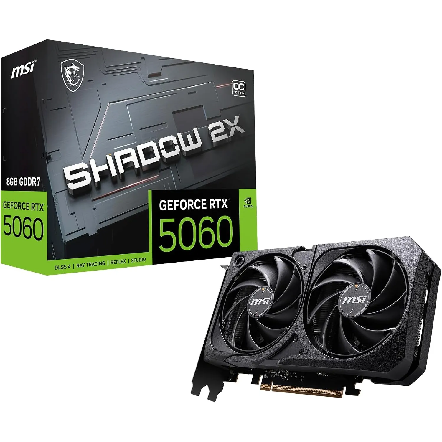MSI GeForce RTX 5060 8G Shadow 2X OC - Gaming Grafikkarte