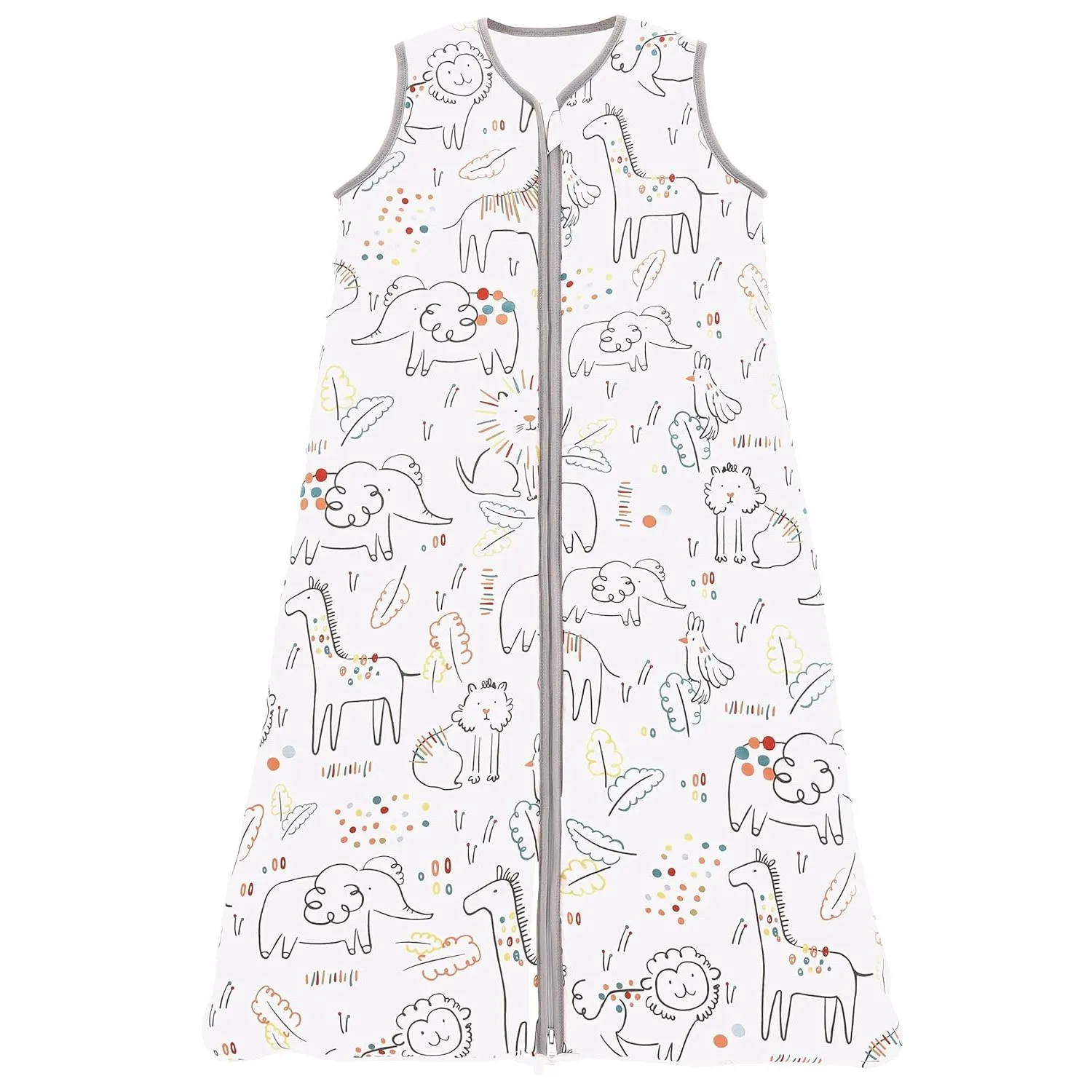Chilsuessy Sommerschlafsack Baby Schlafsack Kleine Kinder Schlafanzug ohne Ärmel für Sommer und Frühling 100% Baumwolle…