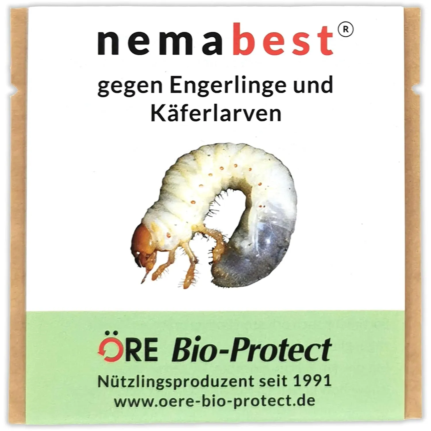 nemabest® HB Nematoden für 20m² (10 Mio.) gegen Engerlinge und Käferlarven vom Gartenlaubkäfer, Junikäfer, Maikäfer und…