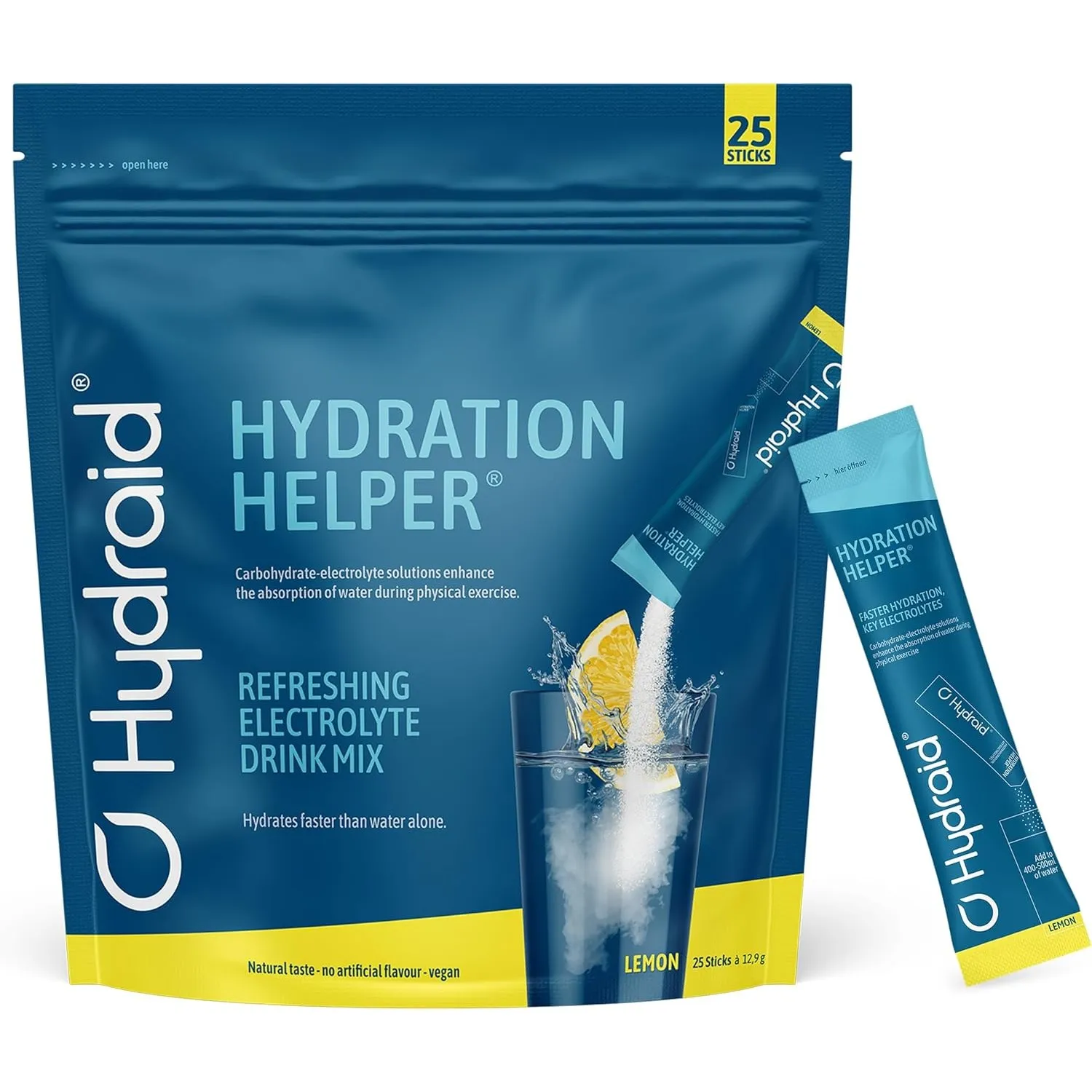 Hydraid Hydration Helper® LEMON – Elektrolyt Pulver mit 1118mg Elektrolyten mit Zitrone-Geschmack