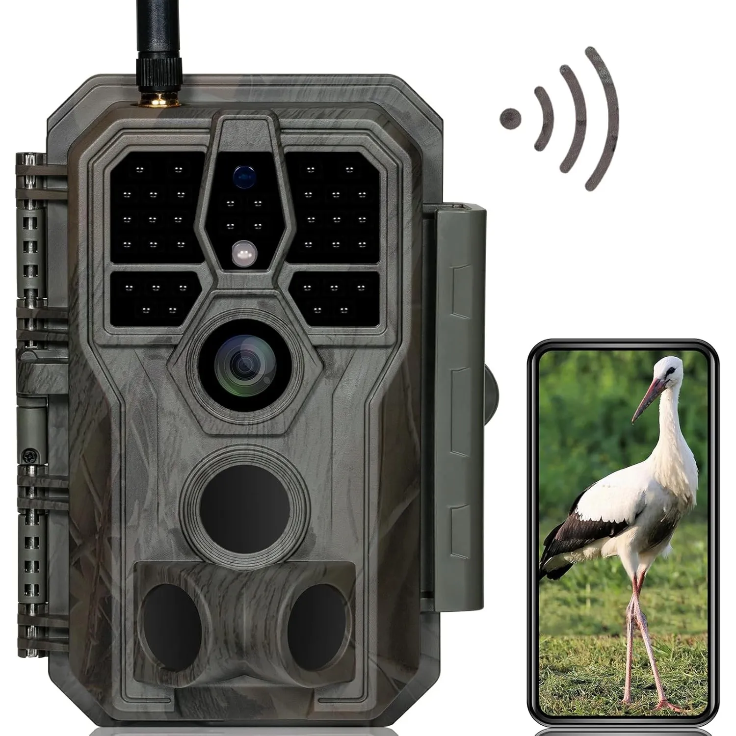 GardePro E8 Wildkamera WLAN, 64MP 1296P H.264 Video