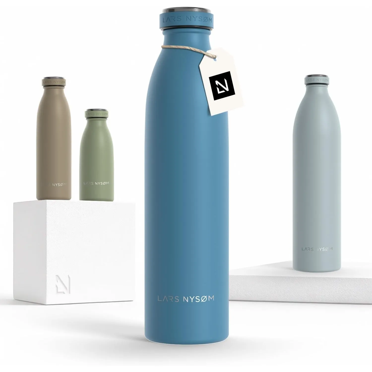 LARS NYSØM Trinkflasche 750ml - Trinkflasche Edelstahl - Thermosflasche