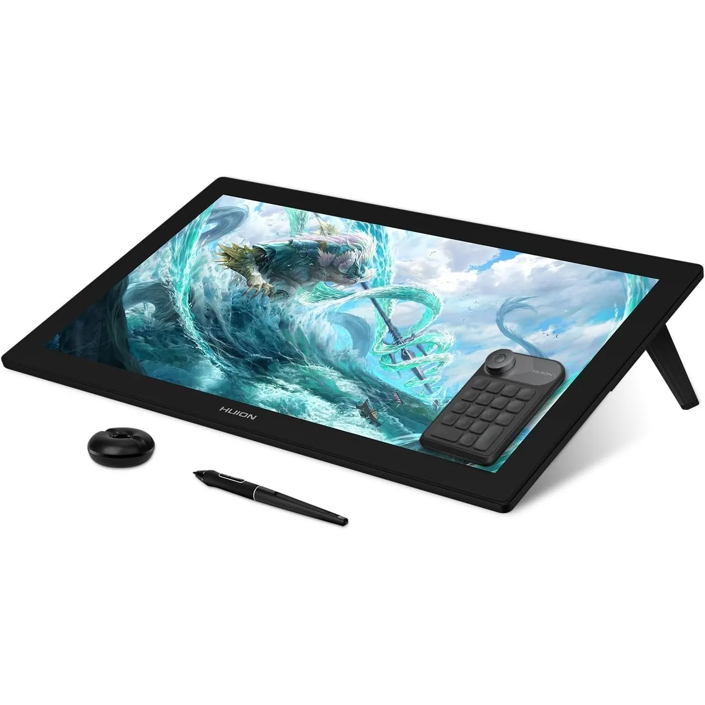 HUION Kamvas Pro 24 4K Grafiktablett mit Display, 140% sRGB