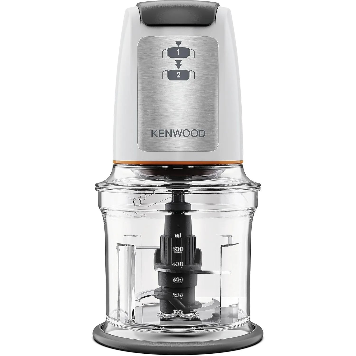 Kenwood Easy Chop CHP61.100WH Zerkleinerer, elektrischer Mini Universalzerkleinerer mit 2 Geschwindigkeitsstufen, 0,5 l…
