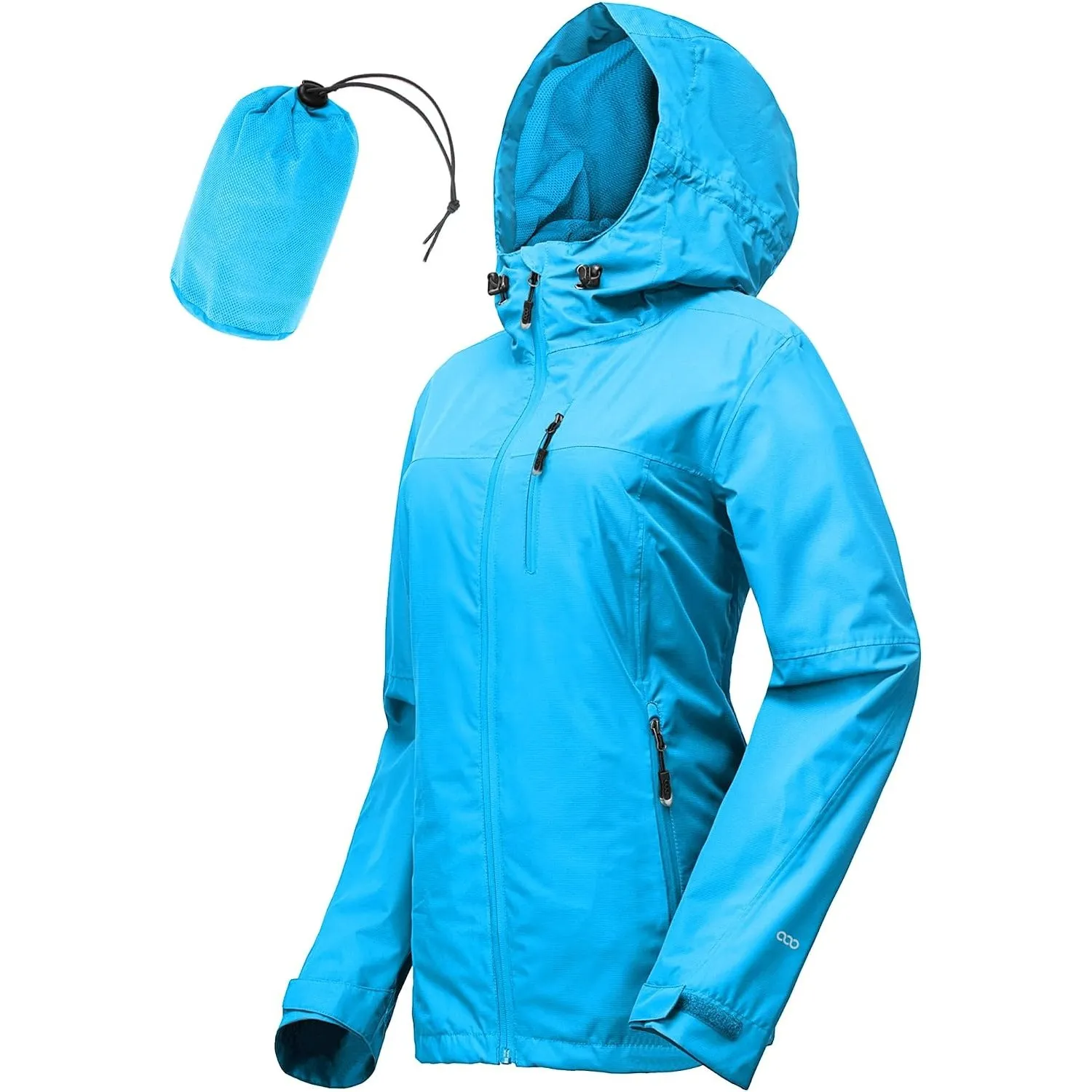 33,000ft Regenjacke Damen Wasserdicht Packbar Fahrradjacke Übergangsjacke | 10000mm Wassersäule, Mesh-Futter Unterarmbe…