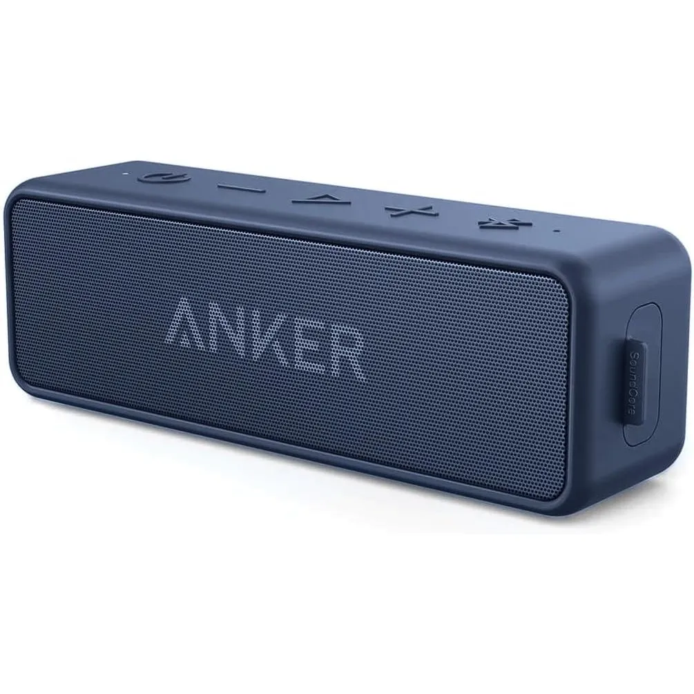 Anker soundcore 2 by Bluetooth Lautsprecher, Duale Bass-Treiber, 24h Akku
