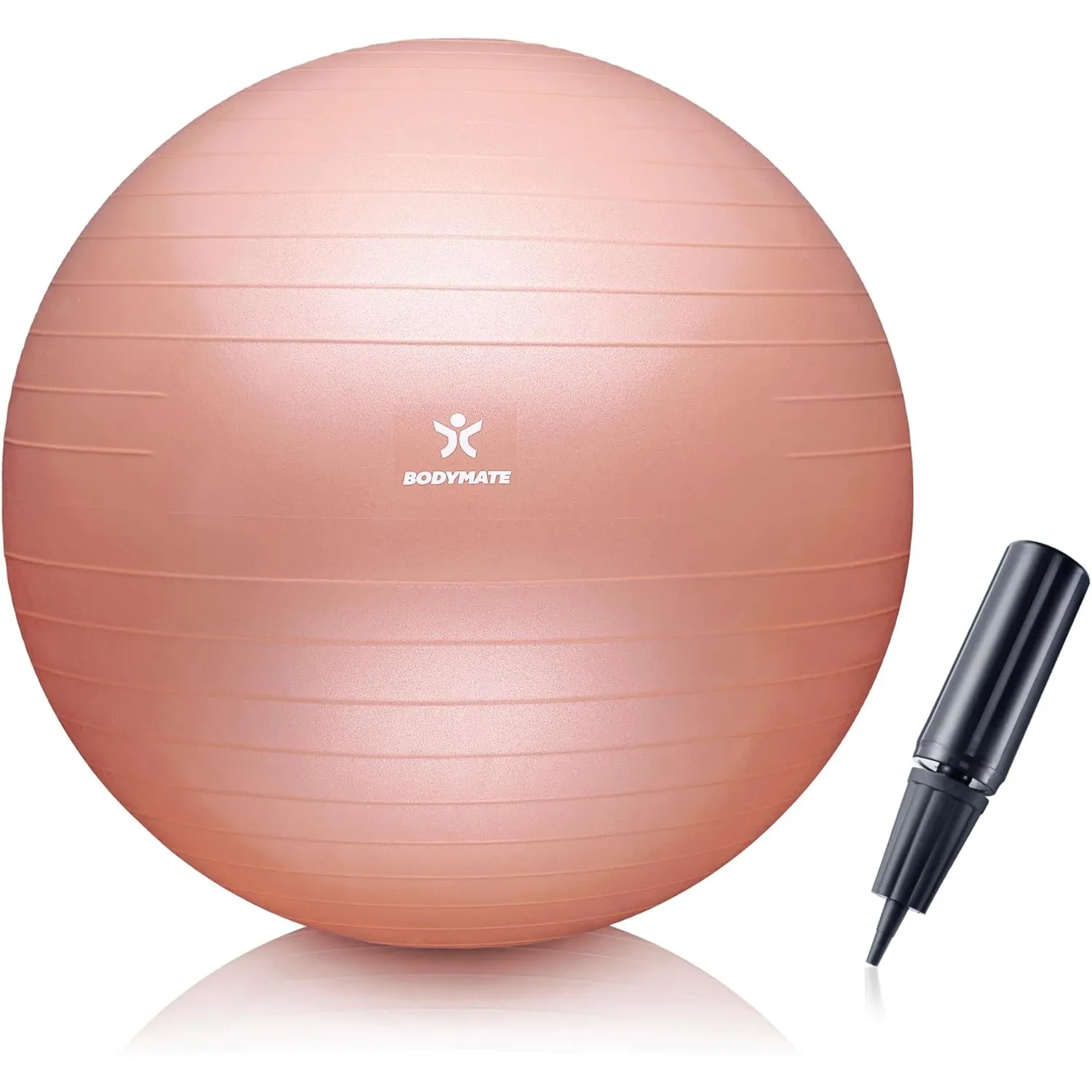 BODYMATE Gymnastikball Sitzball Trainingsball mit GRATIS E-Book inkl. Luft-Pumpe, Ball für Fitness, Yoga, Gymnastik, Co…