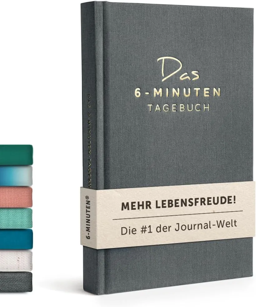 6-Minuten® Tagebuch für Erwachsene 2026 (Das Original) – Mehr Achtsamkeit, Resilienz & Selbstliebe – Dankbarkeitstagebu…