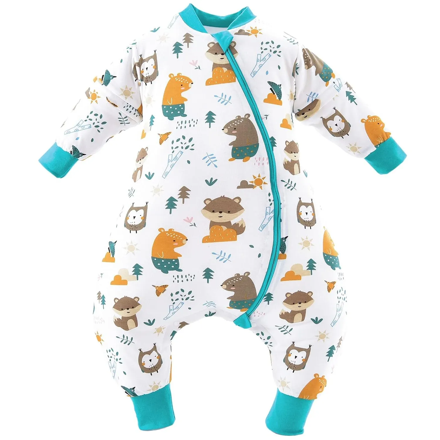 Chilsuessy Baby Winterschlafsack Schlafsack mit Füssen kleine Kinder Ganzjahres Winter Schlafsack Schlafanzug für Junge…