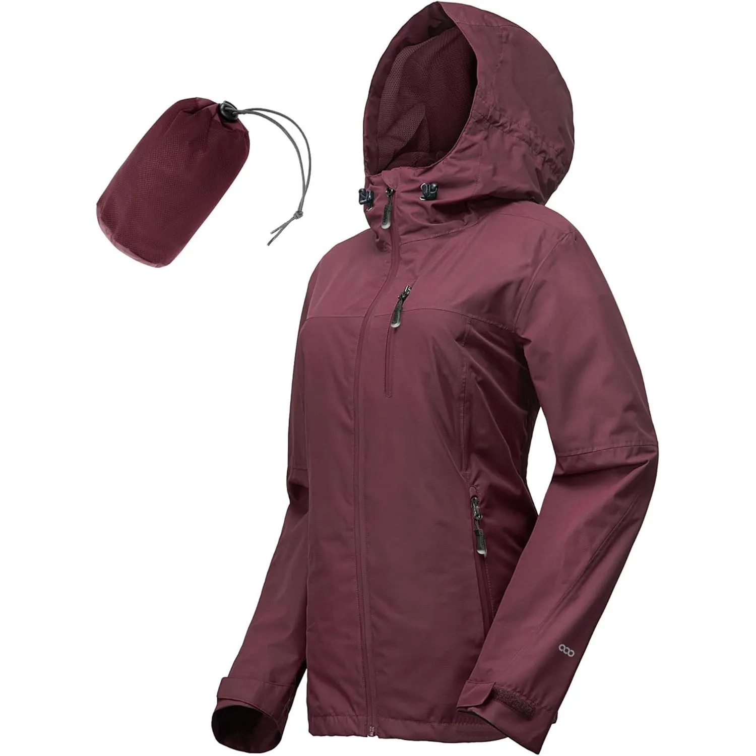 33,000ft Regenjacke Damen Wasserdicht Outdoorjacke Atmungsaktiv Herbst Übergangsjacke Leichte Jacke mit Kapuze Windbrea…
