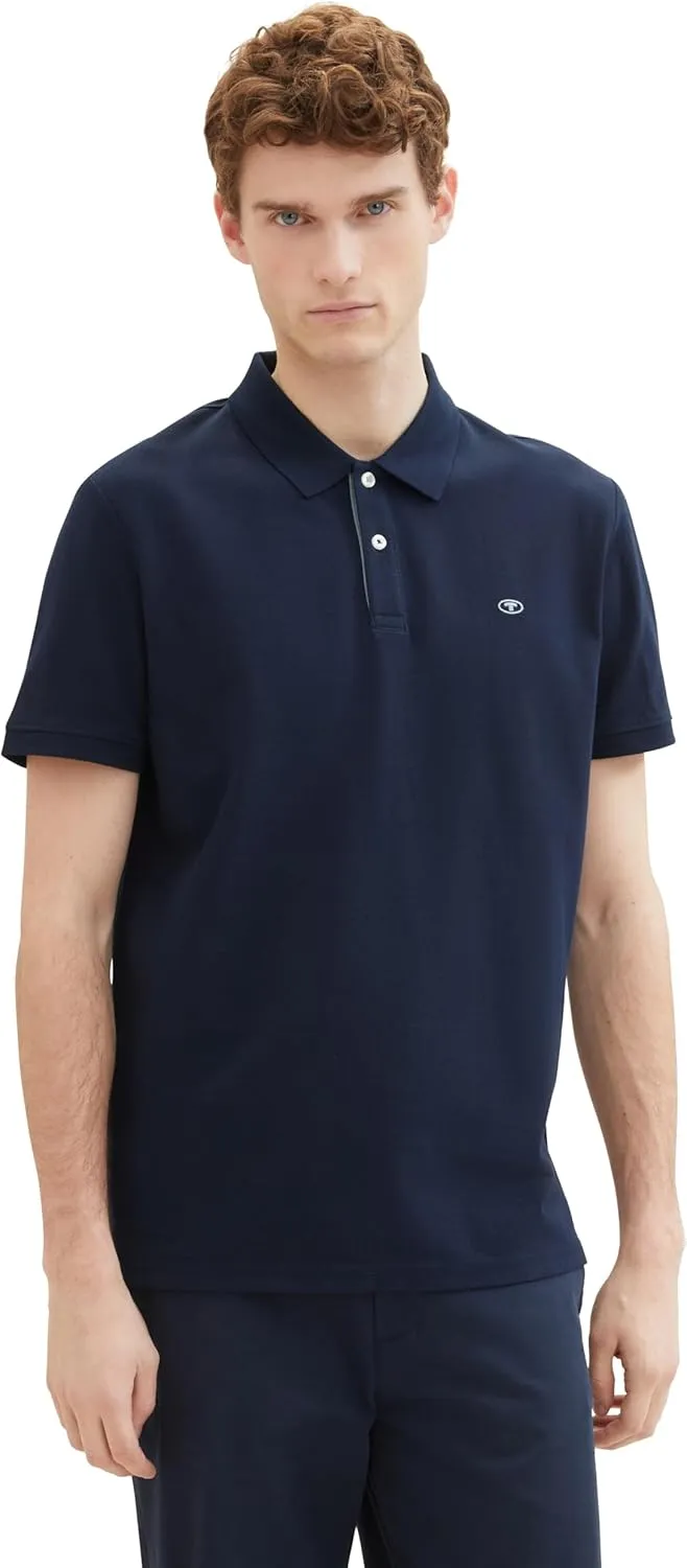 Tom Tailor Herren Piqué Poloshirt aus Baumwolle