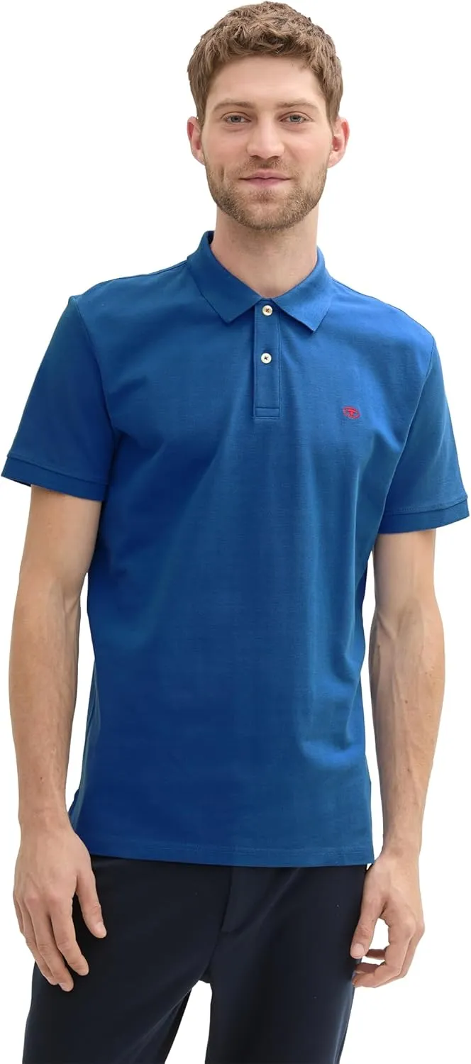 Tom Tailor Herren Piqué Poloshirt aus Baumwolle