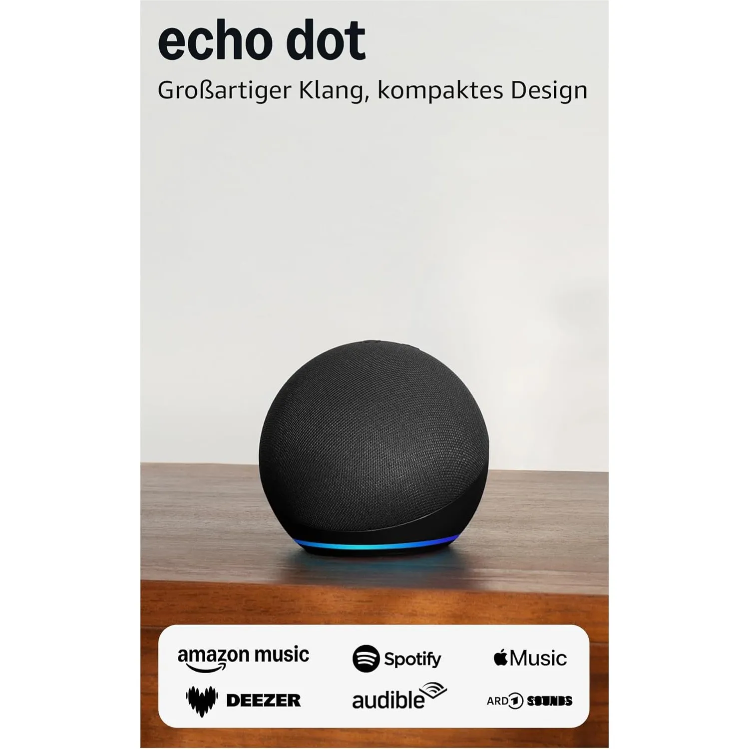 Echo Dot (Neueste Generation) | Smarter WLAN- und Bluetooth-Lautsprecher und gigantischem, sattem Klang | Anthrazit, mi…