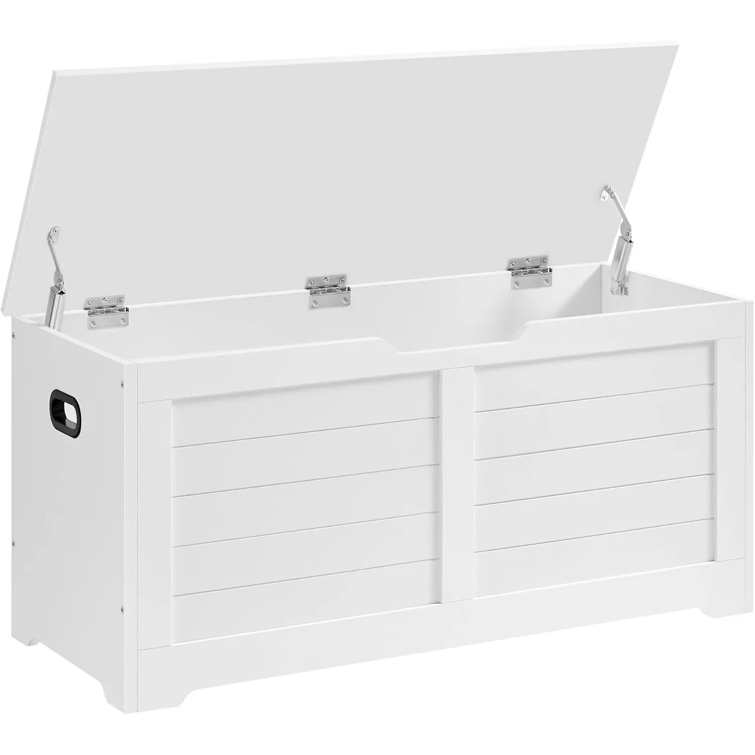 VASAGLE Schuhbank, Sitzbank mit Stauraum, Sitztruhe mit 2 Sicherheitsscharnieren, Aufbewahrungsschrank, Landhausstil, 4…