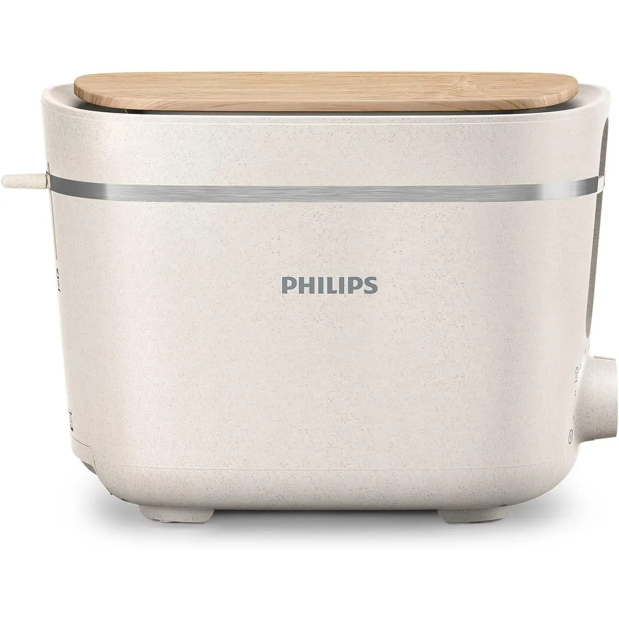Philips Toaster conscious Edition - 2 Toastschlitze, 8 Stufen, Brötchenaufsatz, Auftaufunktion, hergestellt aus Altspei…