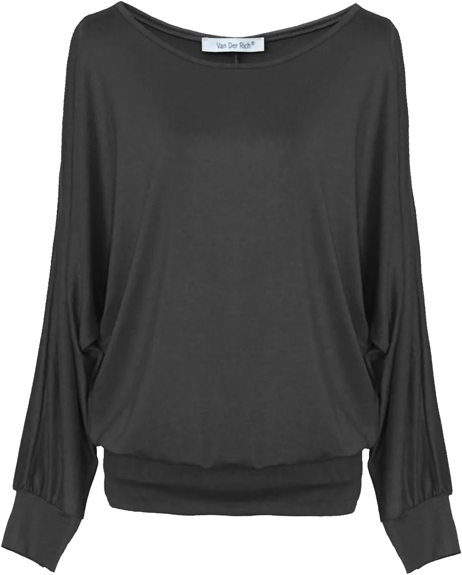 Van Der Rich ® - Oversize T-Shirt mit Fledermausärme - Damen